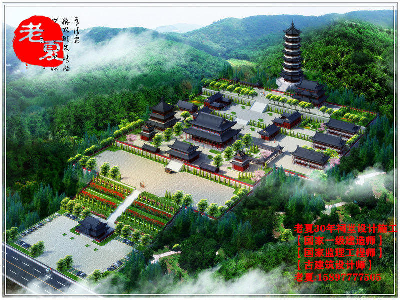 中式复古祠堂设计图纸方案,现代风格宗祠设计图纸效果图施工图 – 祠堂设计图纸_农村祠堂设计效果图_宗祠设计平面图_祠堂施工图建筑报价